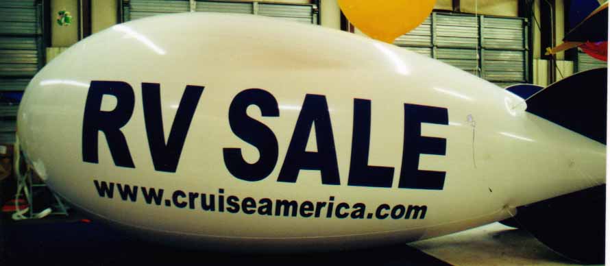 Balloon Advertising Works - Advertising Blimp - RV SALE logo